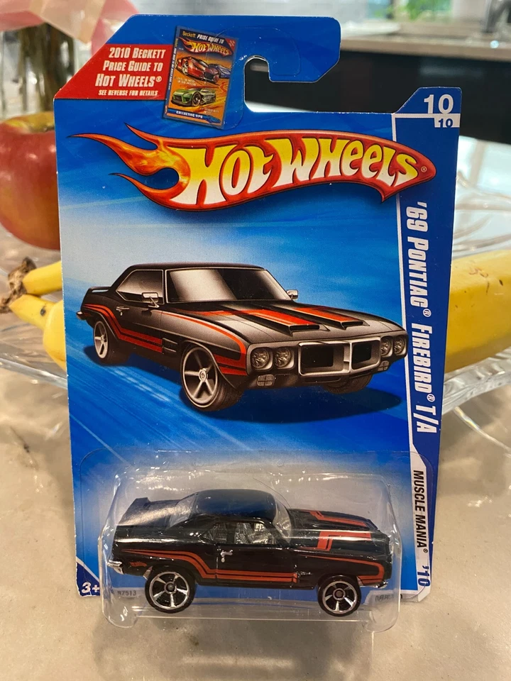 Tarjeta Beckett Hot Wheels Muscle Mania '10 Black '69 Pontiac Firebird T/A Foto 1 de 1
