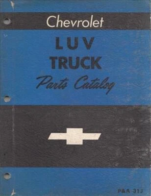 1972 Chevy Luv Pickup Master Parti Libro Serie 1 Illustrato Numero Catalogo - Immagine 1 di 2