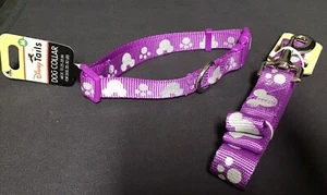 DISNEY Tails Mickey Icon Purple Reflective Dog Collar size M and Matching Lead - Picture 1 of 3