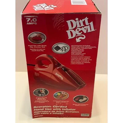 Dirt Devil Scorpion Corded Hand Vac with Inflator New Open Box - Image 1 of 4