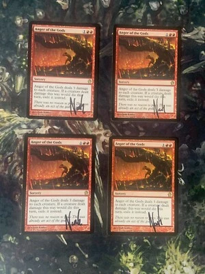 Anger of the Gods Theros Regular Playset Signed Magic the Gathering - Image 1 of 2