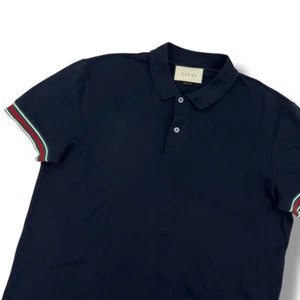 Gucci Navy Polo Shirt . - Picture 1 of 4