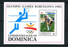 1992 - DOMINICA - LOTTO/19742 - OLIMPIADI BARCELLONA - FOGLIETTO