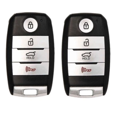 2 Repuestos para Kia Soul EV 2015 2016 Llave Inteligente 4 Botones Llavero FCC# CQOFN00100 Foto 1 de 4