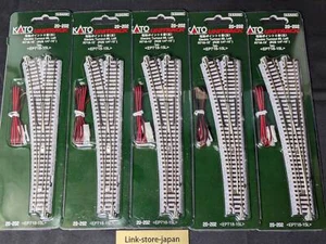 Kato 20-202 N Scale Unitrack Electric Turnout #6 Left Hand Set of 5 New - Picture 1 of 6