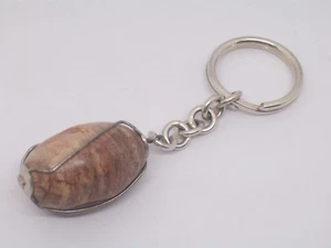 Portachiavi in ARGENTO 925 e PIETRA DURA NATURALE - brisè chiave - - Imagen 1 de 4