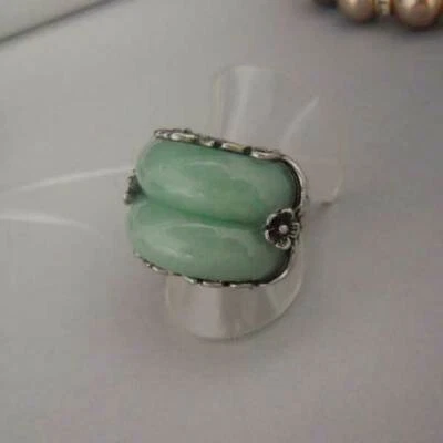 Korea Traditional Hanbok Double  Ring - Garakji  ( Green )  - Image 1 of 3