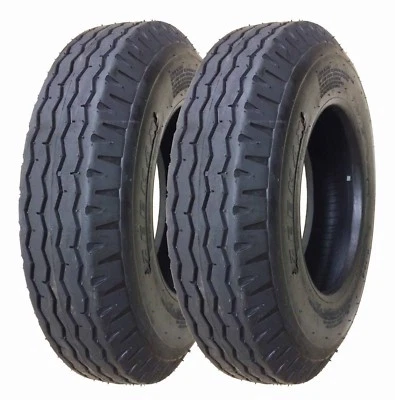 2PC 8-14.5 8x14.5 Trailer Tires 8 14.5 Heavy Duty 14PR Highway Tire Load Range G - Image 1 of 4