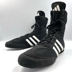 Botas de Boxeo Adidas Box Hog 2 Para Hombre Reino Unido Talla 7.5 Negro Blanco FX0561 - Imagen 1 de 17