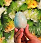 65MM Aqua Amazonite Egg Energy Chakra Balance Crystal Healing Gemstone Egg