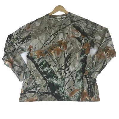 VTG Y2K Outfitters Ridge Shirt Mens L Fusion 3D Camo Outdoor Hunting Deer - Image 1 of 4