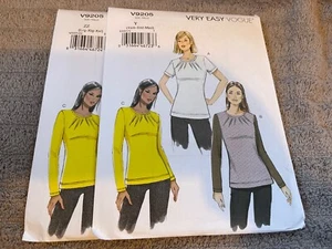 Vogue Pattern V9205 Ms EASY Pullover Tops w/Sleeve & Trim Variations - Picture 1 of 4