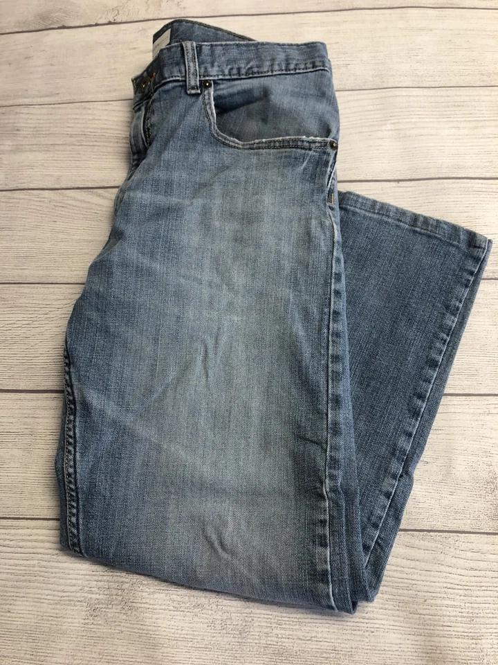 Lee Jeans Para Hombres 32x26 Azul Calce Relajado Bootcut Serie Moderna L653 Denim Cremallera Mosca Foto 1 de 4