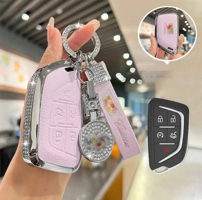 Key Fob Cover Case Shell for Cadillac CT5 CT6 ATS XT5 XT4 Escalade ESV Keychain - Image 1 of 3