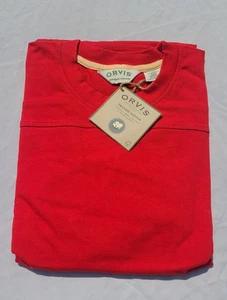 New Orvis Men Shirt Organic Cotton Pullover long Sleeve Fishing Hiking XL - Picture 1 of 11
