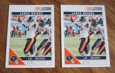 Lance Briggs Lot of 2 2011 Score #55 Trading Cards NFL Football Chicago Bears - Image 1 of 2