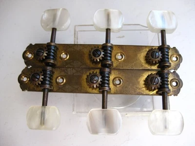 Sintonizadores de latón para guitarra vintage Vox Egmond Framus Hofner cuello ranurado para proyecto Foto 1 de 4