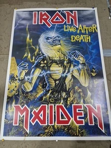 Iron Maiden Live After Death Poster 1980s PLEASE READ - Picture 1 of 9