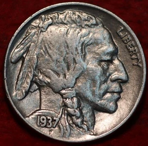 Uncirculated 1937 Philadelphia Mint Buffalo Nickel - Picture 1 of 2