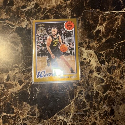 Stephen Curry 2025-26 NBA Topps Gold 45th Anniversary #80BK-89 /50 Warriors RARE - Image 1 of 2
