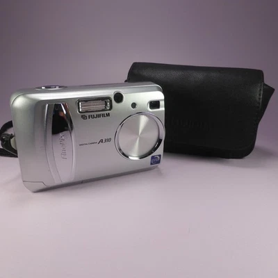 Fujifilm Digital Camera FinePix A310 3.2MP Silver Tested - Image 1 of 4