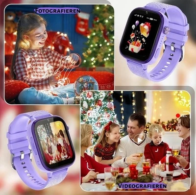 Kinde Smartwatch mit GPS WLAN SIM SOS VIDEO Anrufe - Bild 1 von 4