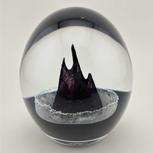 Teign Valley Glas Exeter Kunst irisierend Spritz Skulptur Briefbeschwerer - Bild 1 von 8
