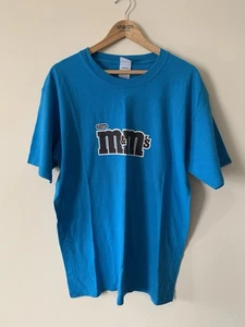 T-shirt vintage M&Ms croccante grande Y2K blu retrò - Foto 1 di 3