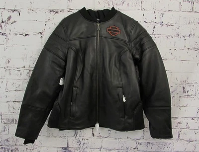 Harley Davidson Women's Miss Enthusiast 2.0 Leather 3-in-1 Riding Jacket SZ: XL - Image 1 of 4