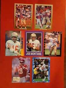 Joe Montana JOLI LOT DE 7 CARTES BIZARRES San Francisco 49ers  - Photo 1 sur 3