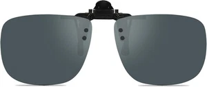 Polarized Unisex Clip on Flip up Sunglasses over Prescription and Reading - Picture 1 of 6