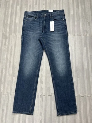Calvin Klein CK Slim-Fit Blue Jeans Mens Size 34 x 30 Secaucus Denim Stretch $89 - Image 1 of 4