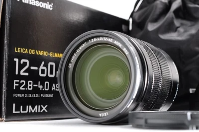 Panasonic Lumix 12-60mm F/2.8-4 Leica DG Vario-Elmarit Lens MFT w/Filter -MINT- - Image 1 of 4