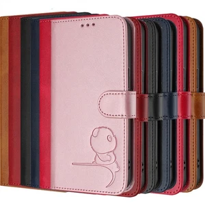 For Samsung S24FE S25FE S24 S25 S23 S22 S21 Case Embossed Leather Wallet Cover - Picture 1 of 24