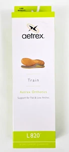 Inserti per scarpe Aetrex supporto arco plantare ortopedico "Train" L820 donna taglia 9 comfort foam - Foto 1 di 9