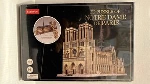 CubicFun 3D Puzzle Notre Dame de Paris Church 293-Piece Model Kit — Sealed - Picture 1 of 11