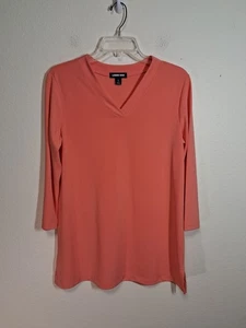 Camicetta Lands End business casual ufficio preppy granny corallo taglia small 6/8 - Foto 1 di 4