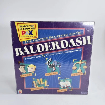 Vintage Balderdash:The Classic Bluffing Game Board Game New! Factory Sealed 2003 - Image 1 of 4
