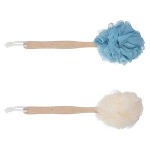 2 Pcs Man Bath Brushes for Shower Bathing Women with Long Handle - Picture 1 of 12