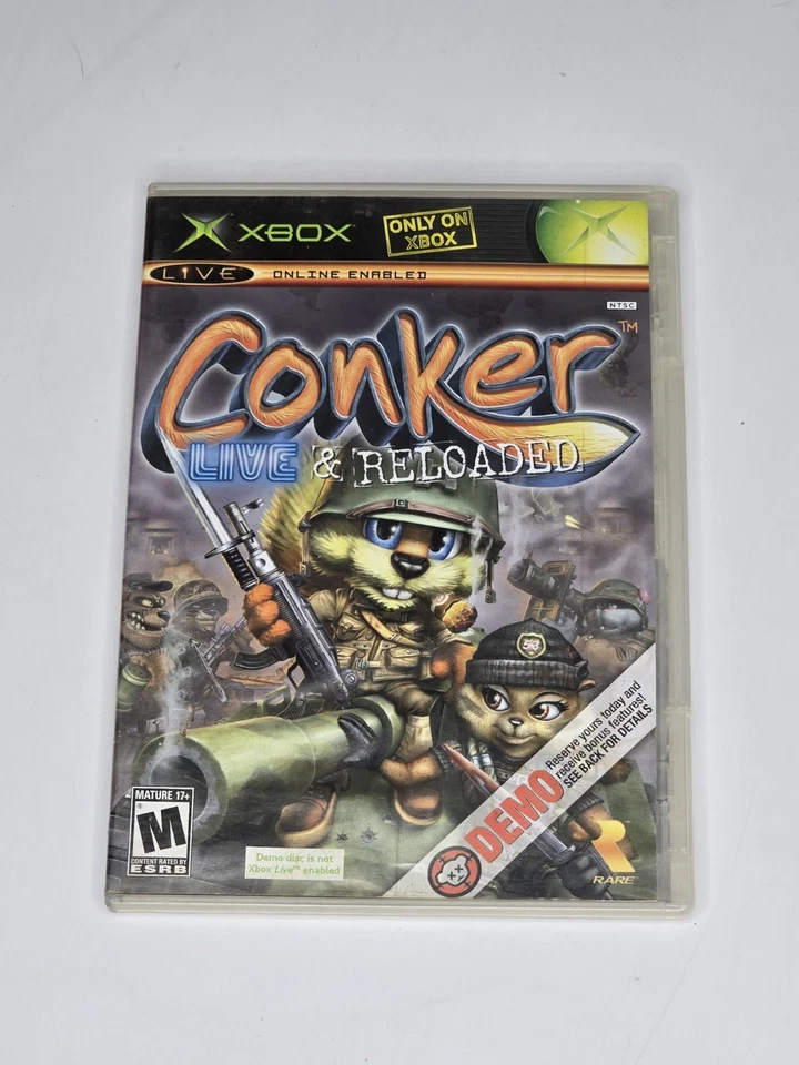 Conker: Live & Reloaded DEMO DISC Xbox W CASE TESTED - Image 1 of 4