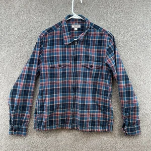 Wallace & Bares Women's Full Zip Red Flannel Shirt Size Medium Long Sleeve - Picture 1 of 10