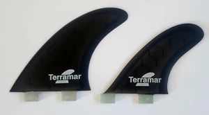 TERRAMAR SURFCO AM2/FINGER FIN QUADS(4) FCS1 BASE SURFBOARD FINS..FREE SHIPPING - Picture 1 of 3