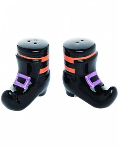 Lustige Halloween Hexenschuhe Salz & Pfefferstreuer - Bild 1 von 1