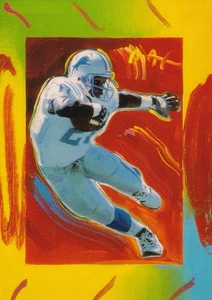 1997 Topps Gallery Peter Max #PM5 Barry Sanders Detroit Lions HOF NM/MT - Picture 1 of 2