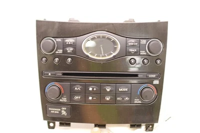 Radio de audio y panel de control climático Infiniti negro genuino compatible con EX35 2006-2008 Foto 1 de 4