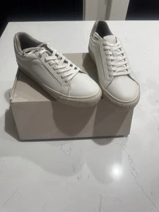 New in Box. All Saints  KLOP Low Top Sneakers Size 11 EU 44, Real Leather, White - Picture 1 of 7