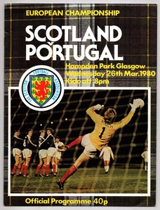 Scotland v Portugal 1979-1980 UEFA Euro Qualifier 26/03/1980 - Picture 1 of 1