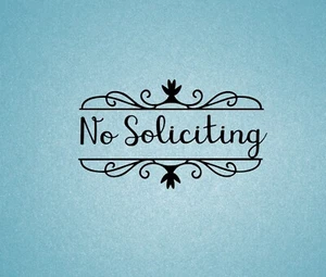 Keine Werbung Aufkleber Abziehbild Geschäft Haus Tür Fenster Wand Schild Vinyl Decals - Bild 1 von 4