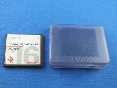 Original CANON 16 MB Compact Flash Card Foto 16MB CompactFlash CF Karte Hülle - Image 1 of 4