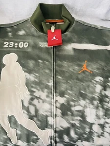 Air Jordan Nike Mens Full Zip 2005 Vintage Retro Jumpman Dunk Jacket Camo XL NEW - Picture 1 of 7